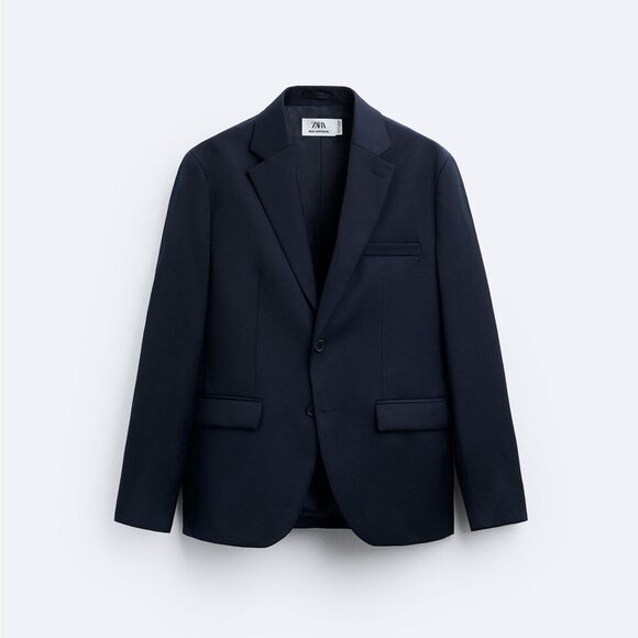 Zara Men’s 100% Wool Suit Jacket NWT